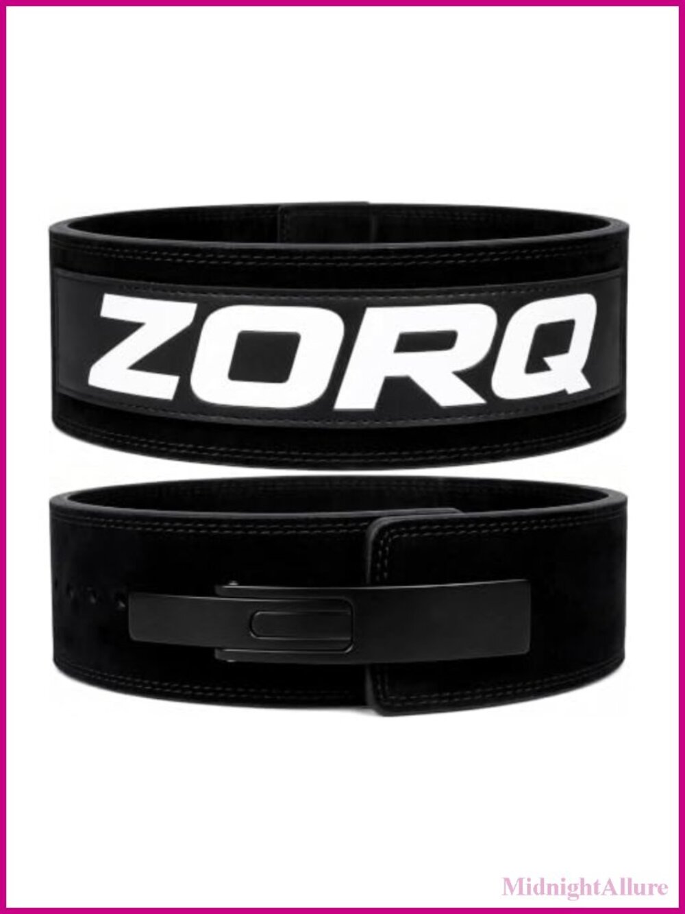 Leather Weight Lifting Belt 4 Inch Wide with Steel Lever Buckle
